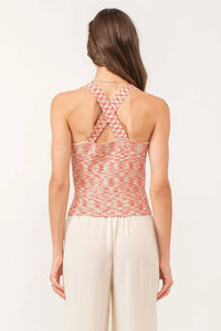 Another Love - Indira Tank - clothing - patterned - red