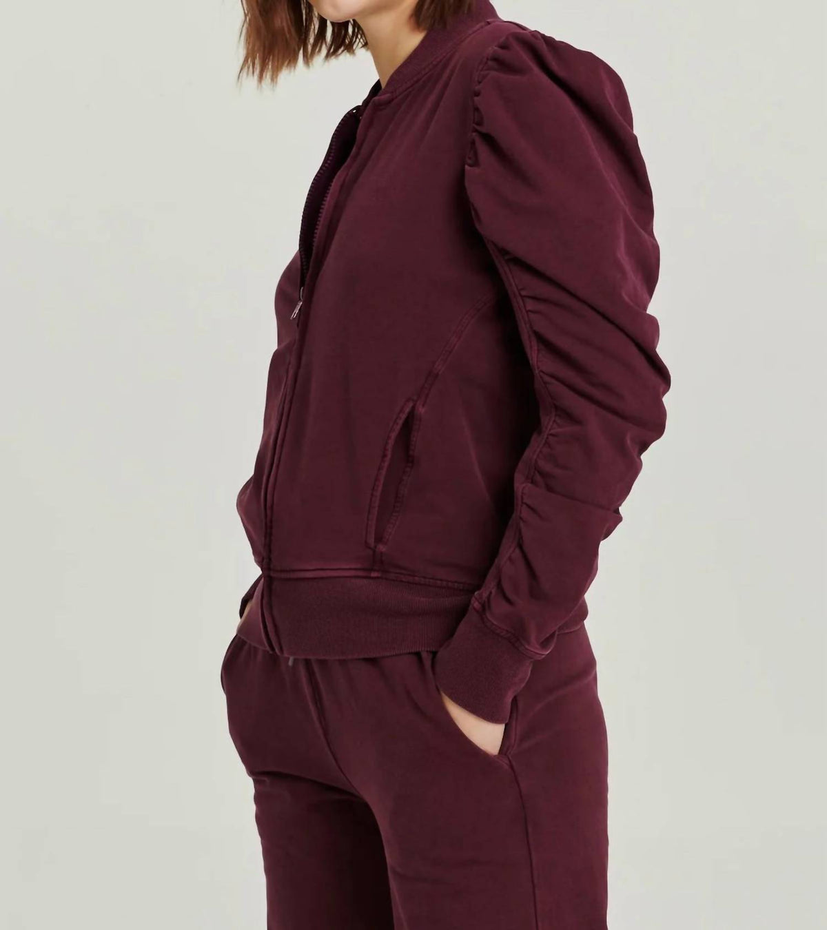 Another Love - Kaya Ruched Zip Up Jacket