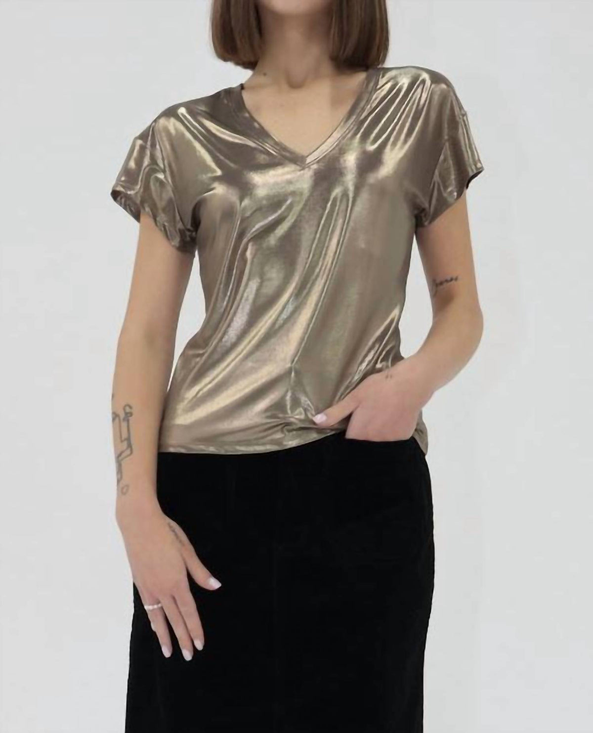 Another Love - Lumi Metallic Top