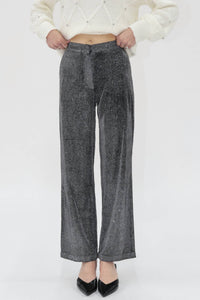 Another Love - Metallic Straight Leg Pants
