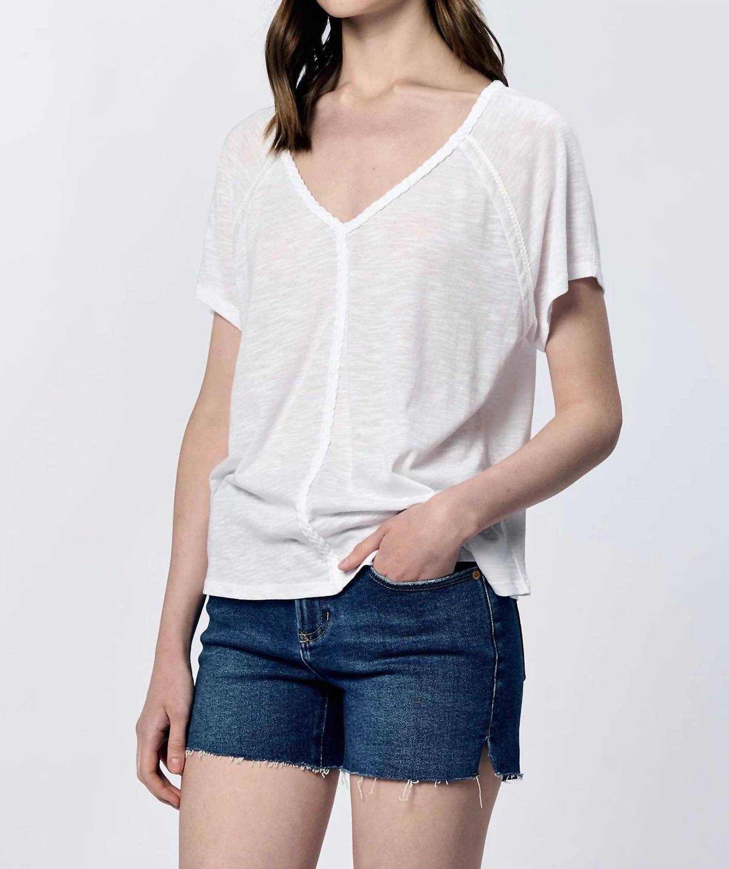 Another Love - Raya Raglan Sleeve Tee - clothing - cotton - blend - shirts