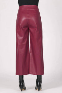 Another Love - Sparkle Wide Leg Leather Pants