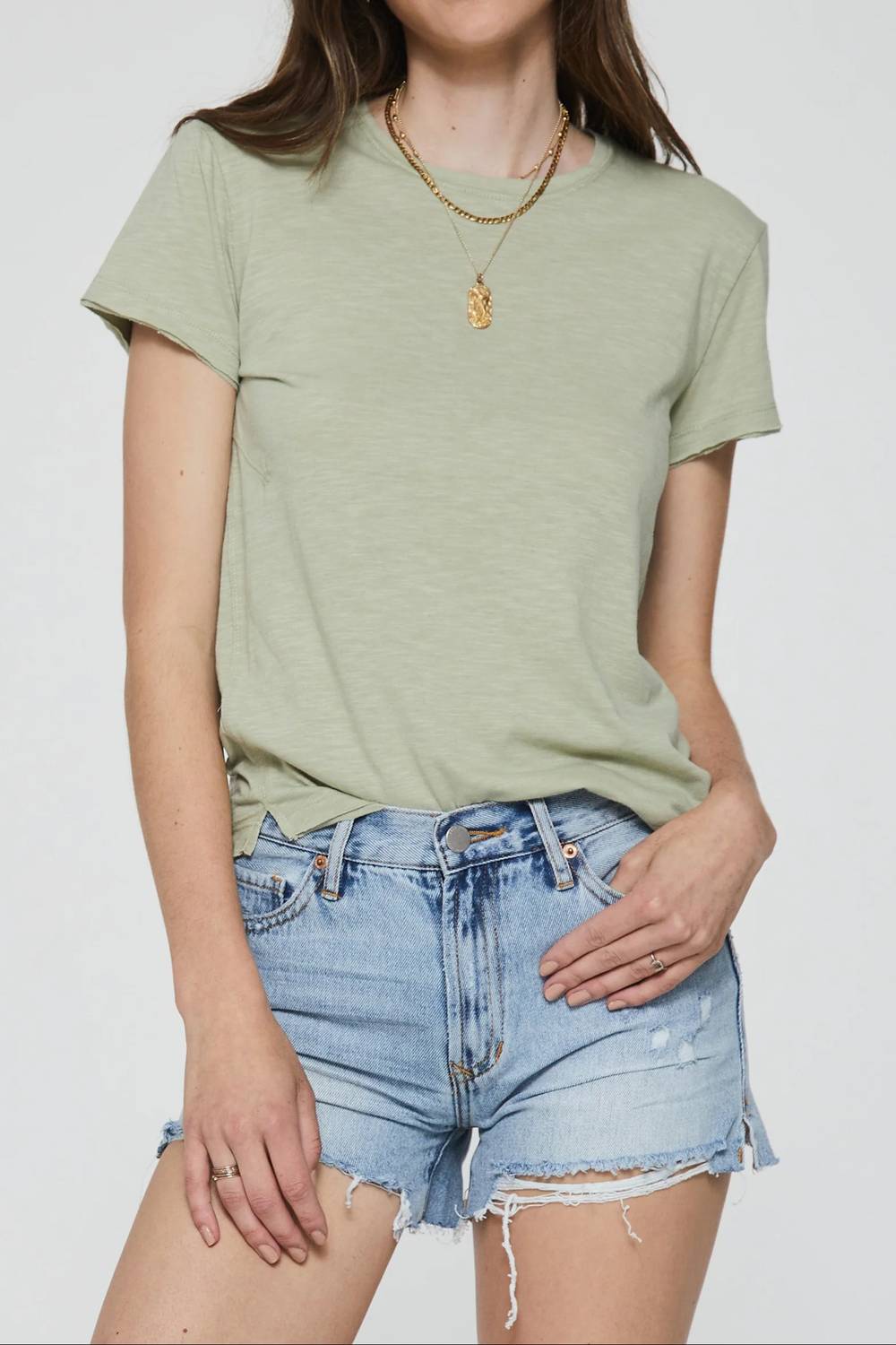 Another Love - Yvet Tee - clothing - cotton - blend - green