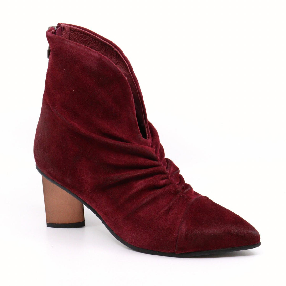 Hetty Suede Heel Boots