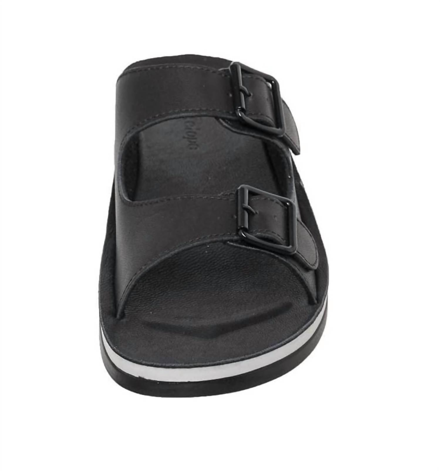 Antelope - Women's Finna Leather Sandals - black - leather - sandals