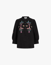 Antik Batik - Rafi Blouse - black - blouses - clothing