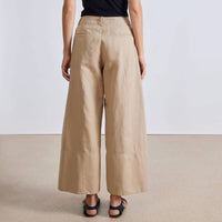Apiece Apart - Malou Wide Leg Pant - brown - clothing - pants