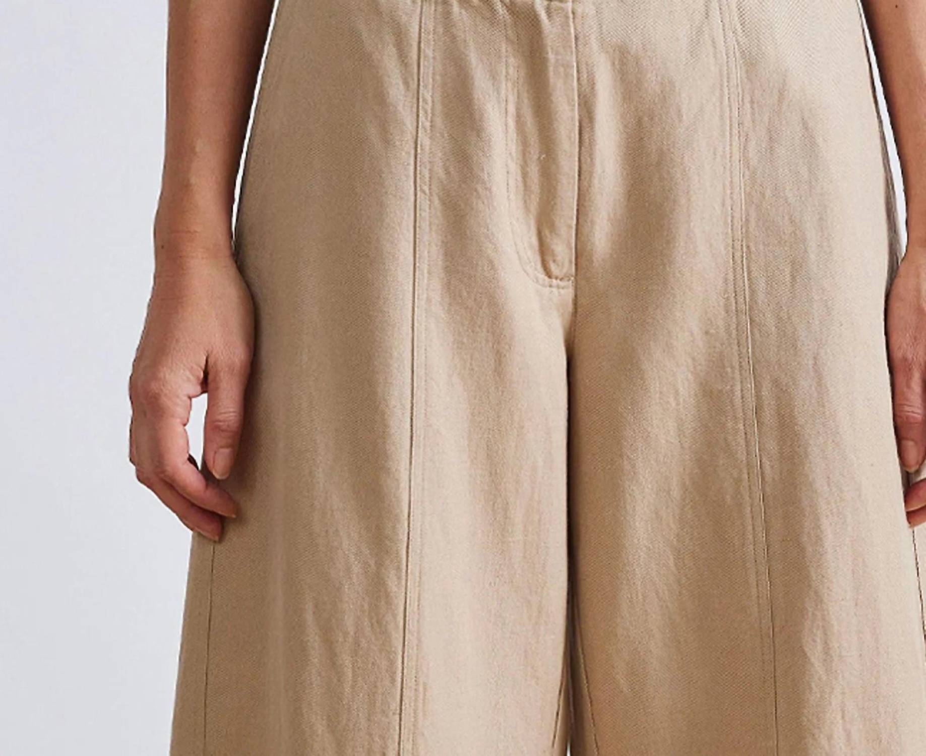 Apiece Apart - Malou Wide Leg Pant - brown - clothing - pants
