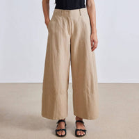 Apiece Apart - Malou Wide Leg Pant - brown - clothing - pants