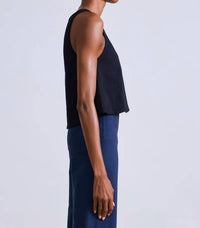 Apiece Apart - New Agnes Trapeze Tank Top - black - clothing - cotton