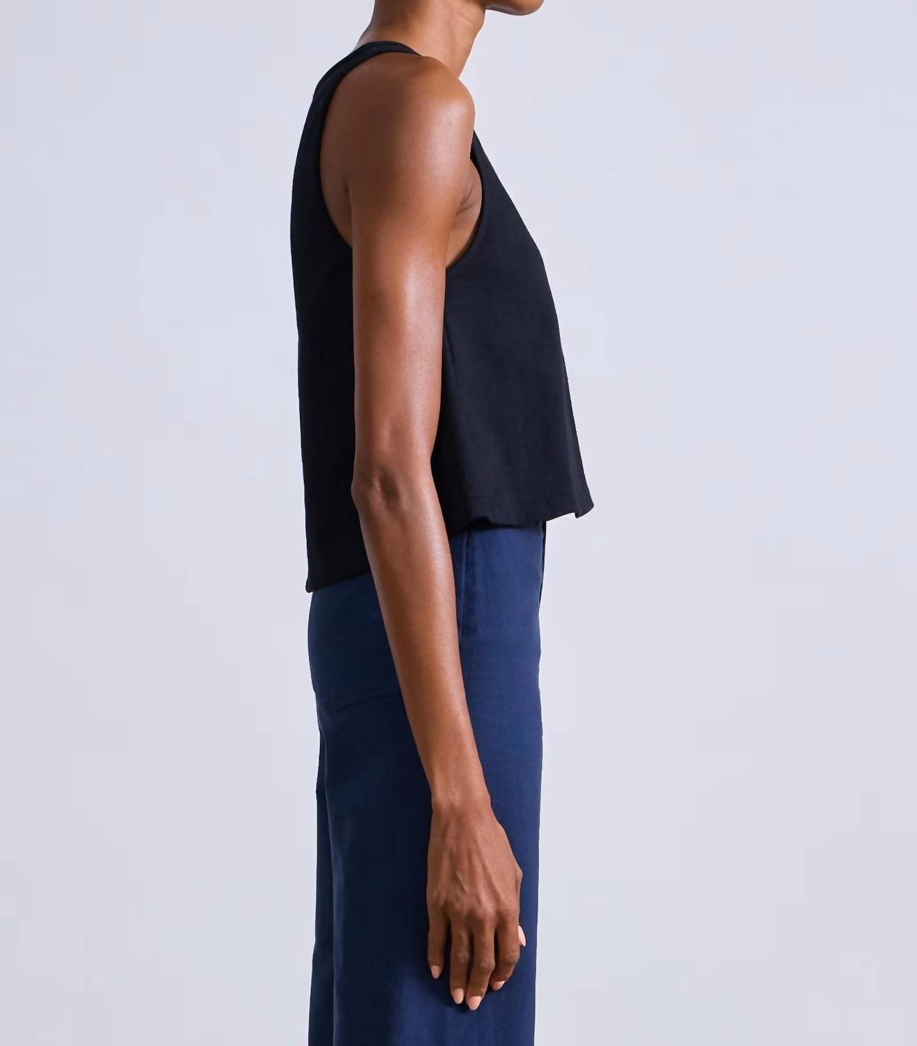 Apiece Apart - New Agnes Trapeze Tank Top - black - clothing - cotton
