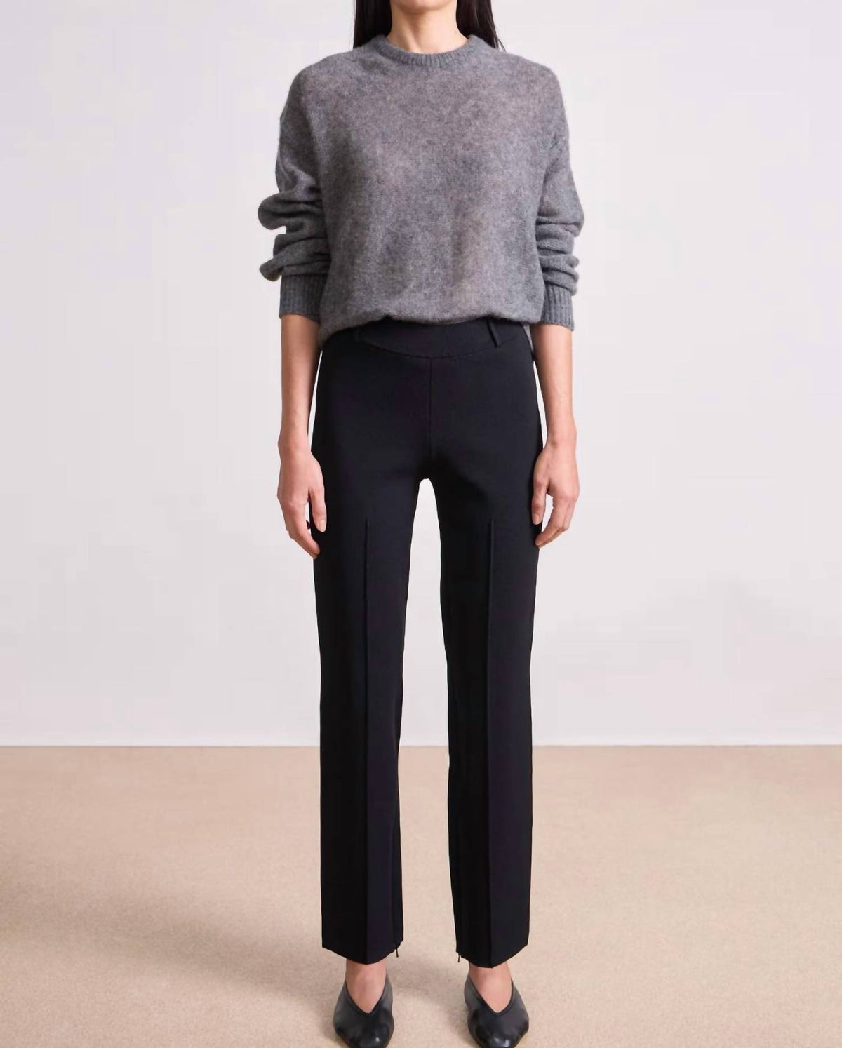 Apiece Apart - Straight Pull On Zipper Pant