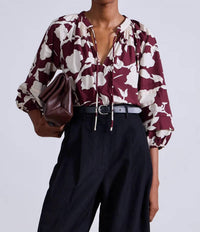 Apiece Apart - Tule Top - blouses - clothing - floral