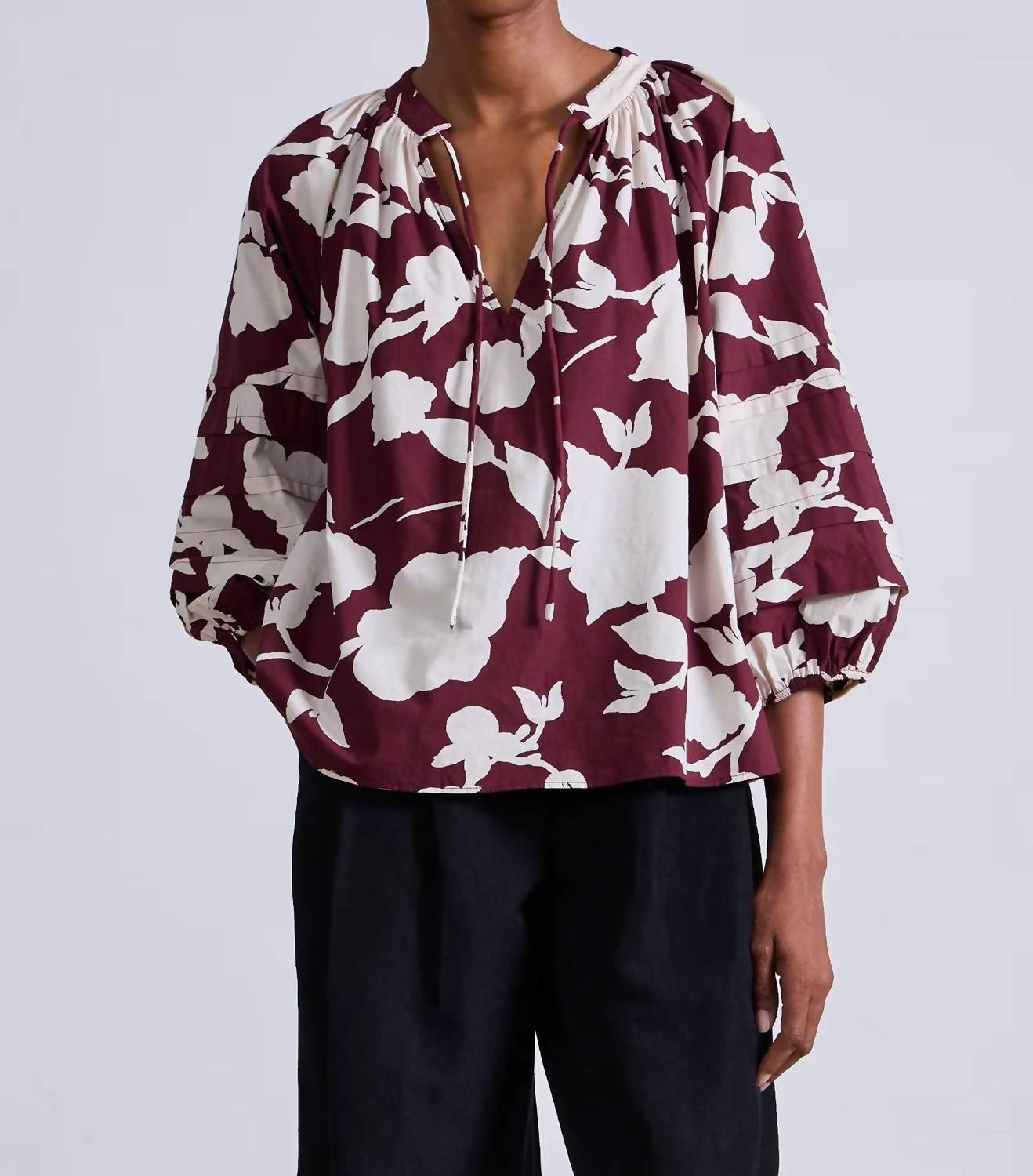 Apiece Apart - Tule Top - blouses - clothing - floral
