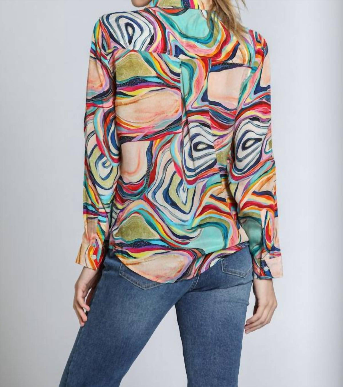 Apny - Button Up Shirt With Roll Up Sleeve