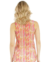 Apny - Button Up Top Tank - clothing - stripe - tank - tops