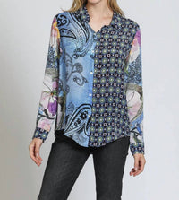 Apny - Button-up W Roll-up Sleeve Shirt