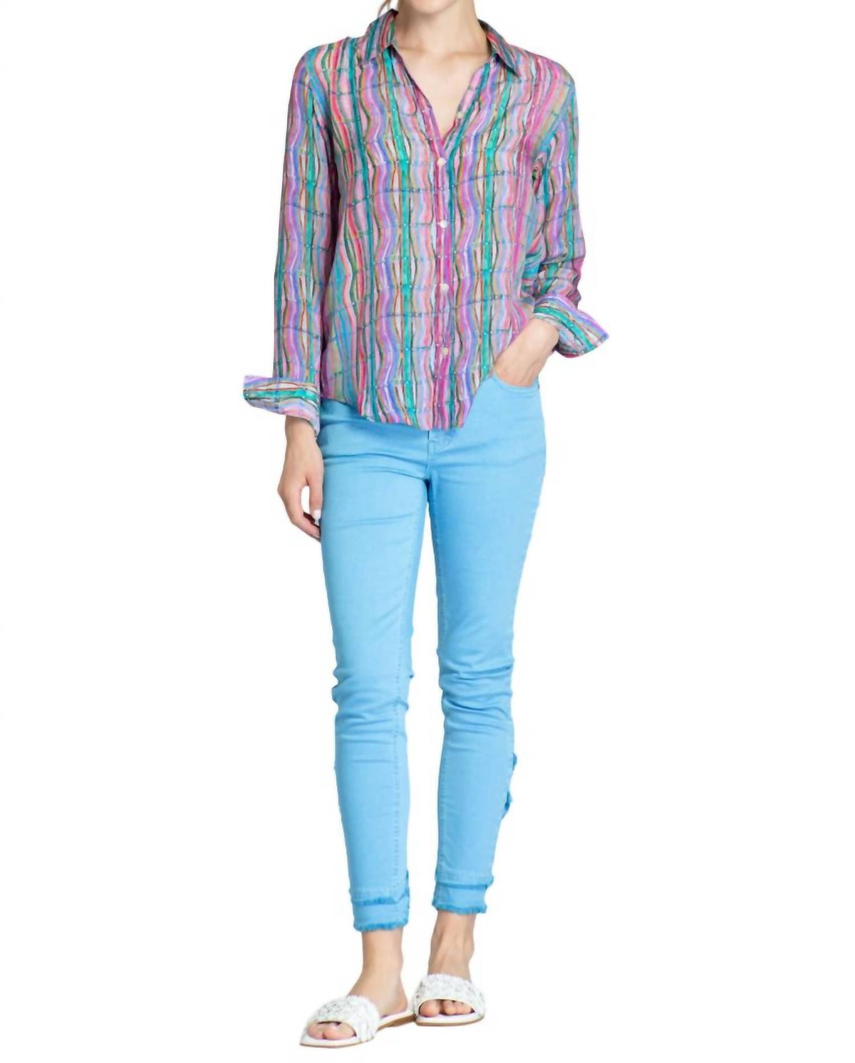Apny - Candle Wax Button-Front Shirt