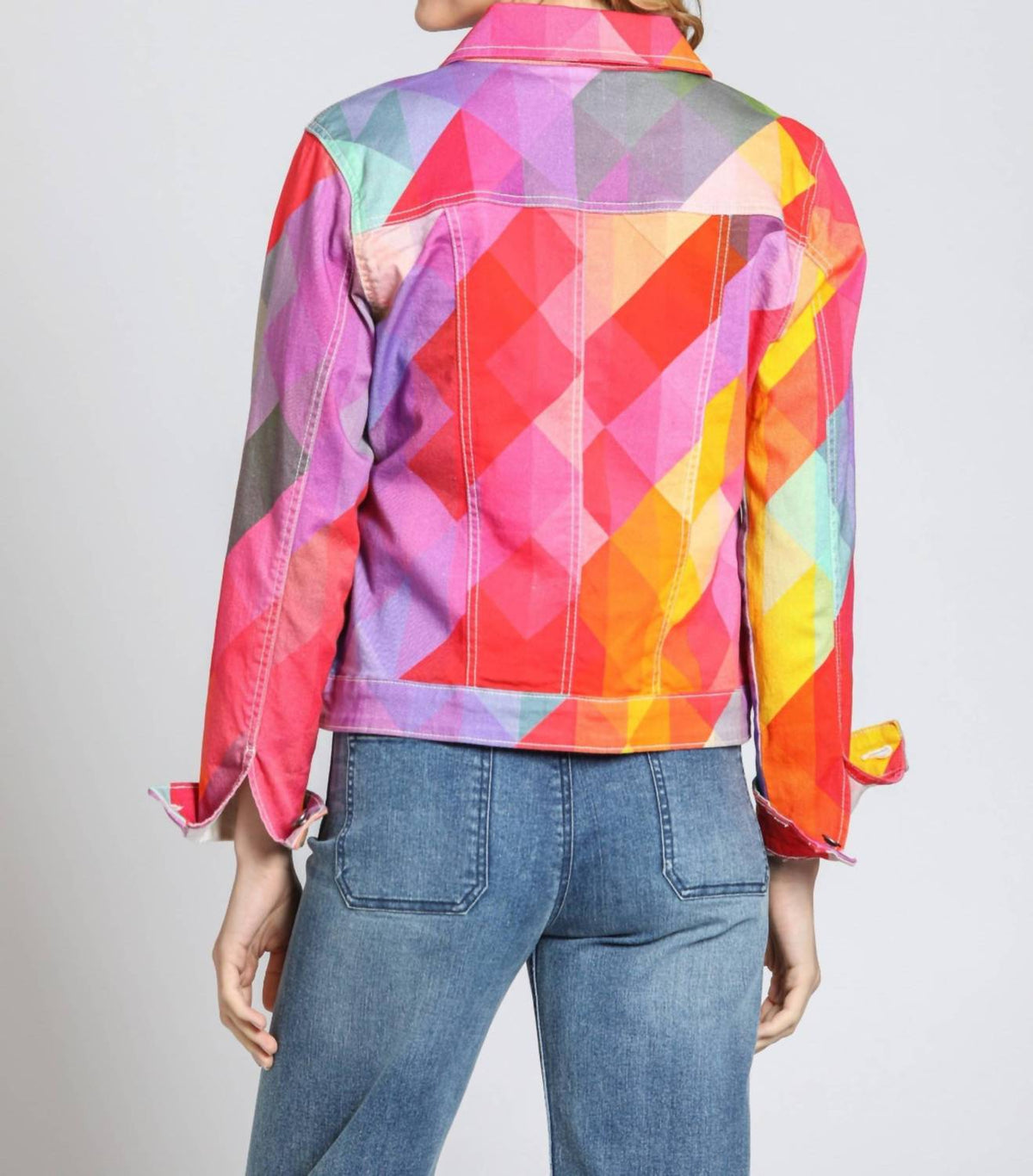 Apny - Printed Denim Jacket