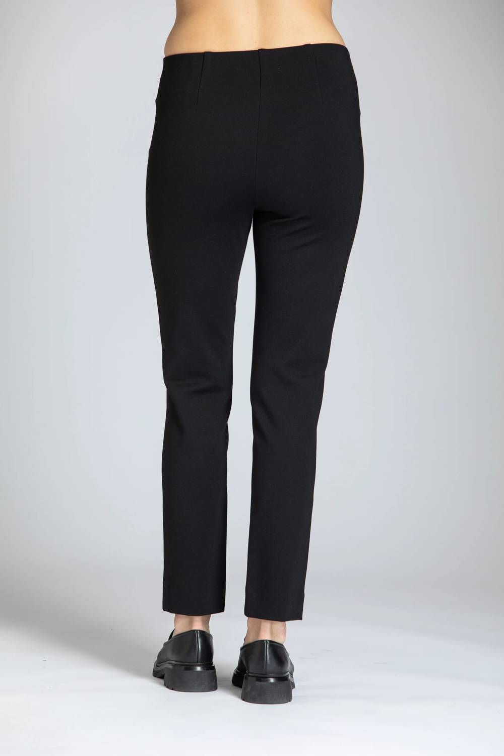 Apny - Pull-on Ponte Pant With Split Hem