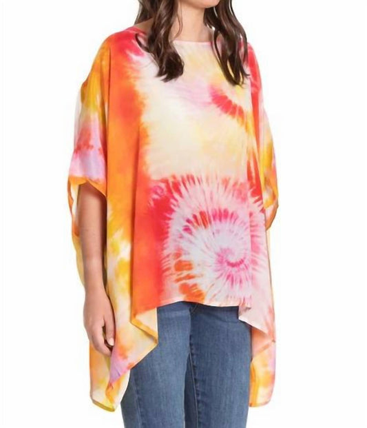 Apny - Short Kaftan Top - blouses - clothing - orange