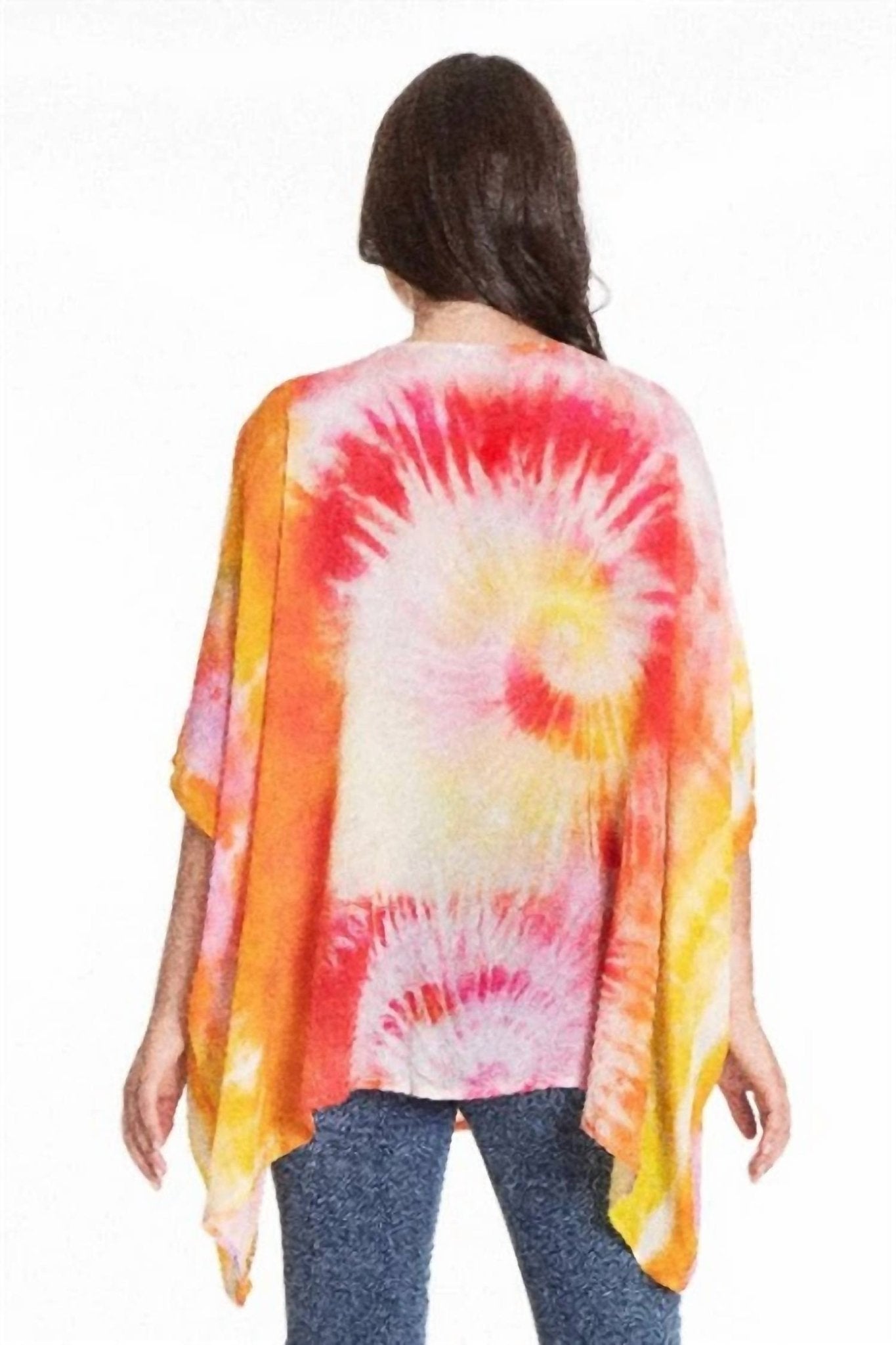 Apny - Short Kaftan Top - blouses - clothing - orange