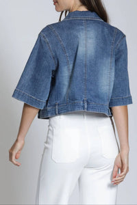Apny - Short Sleeve Jean Jacket