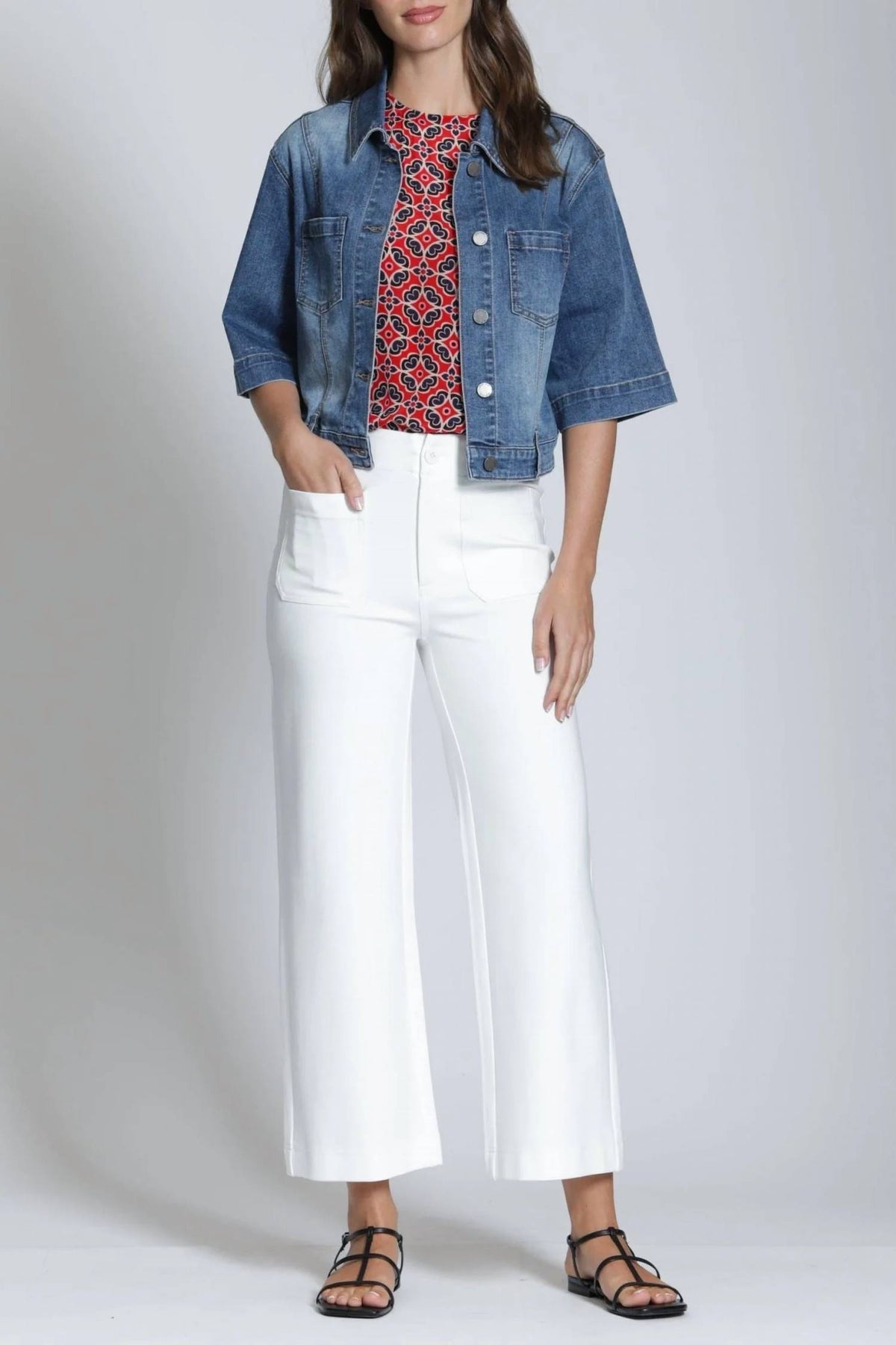 Apny - Short Sleeve Jean Jacket