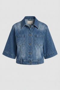 Apny - Short Sleeve Jean Jacket