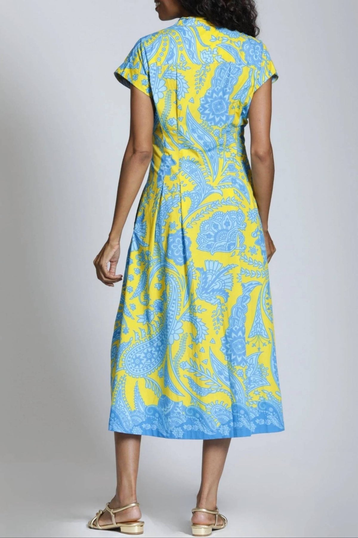 Apny - Tie Front Midi Dress