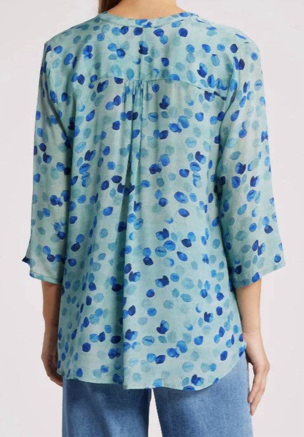 Apny - V-neck With Tassel Blouse