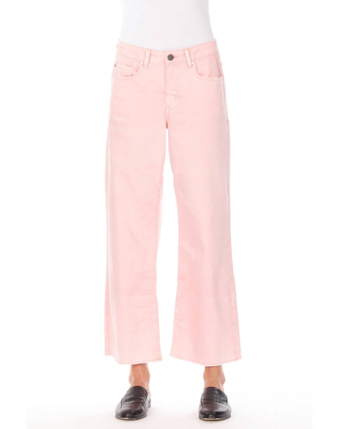 Apny - Wide Leg Ankle Pants