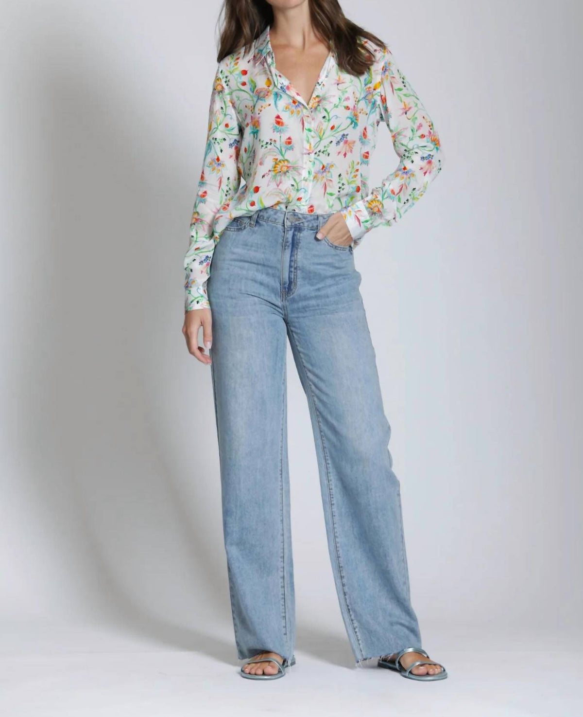 Apny - Women's Button Down Blouse
