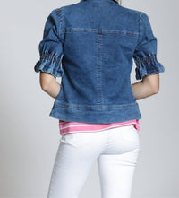 Apny - Zip Front Short Sleeve Jacket