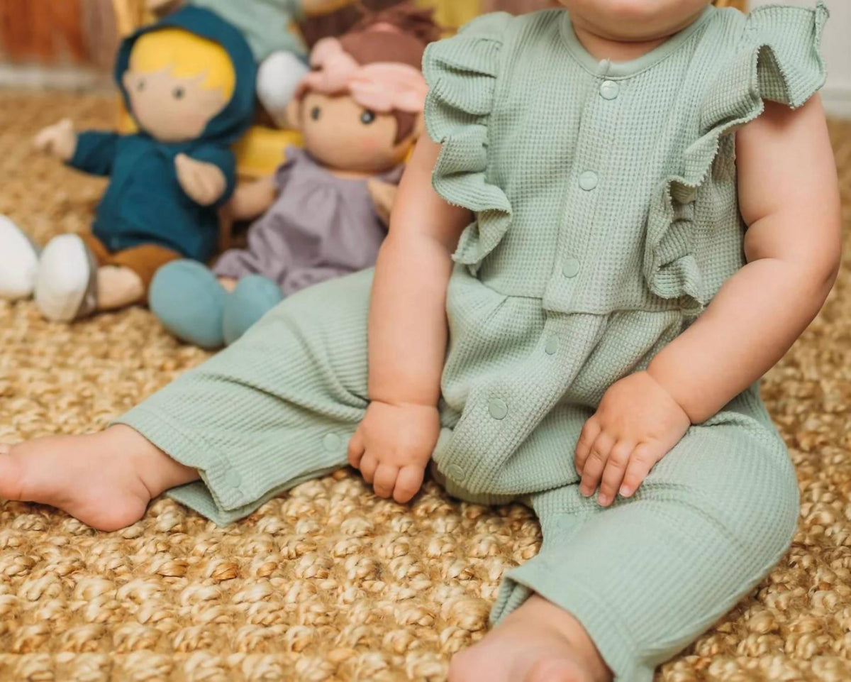 Apple Park - Waffle Ruffle Coverall