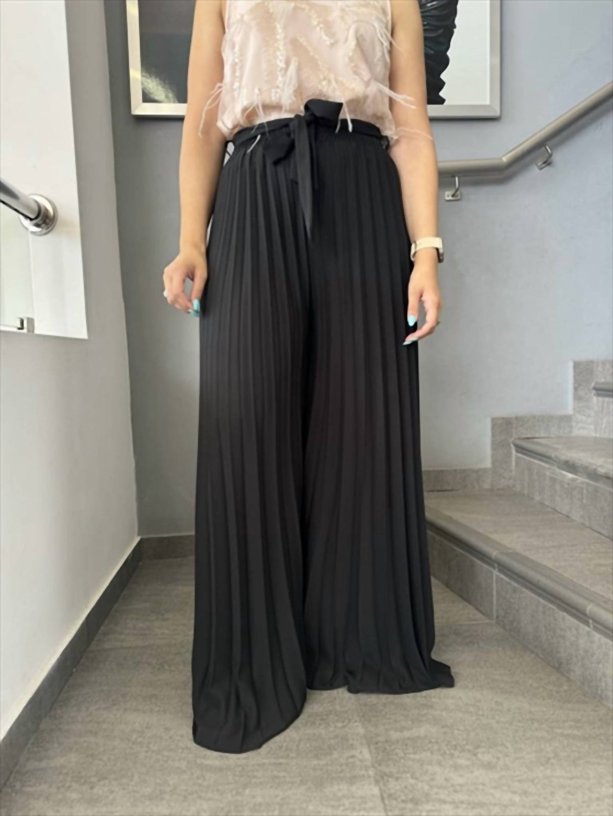 Apple Tree Apparel - Side Open Wide Leg Pants