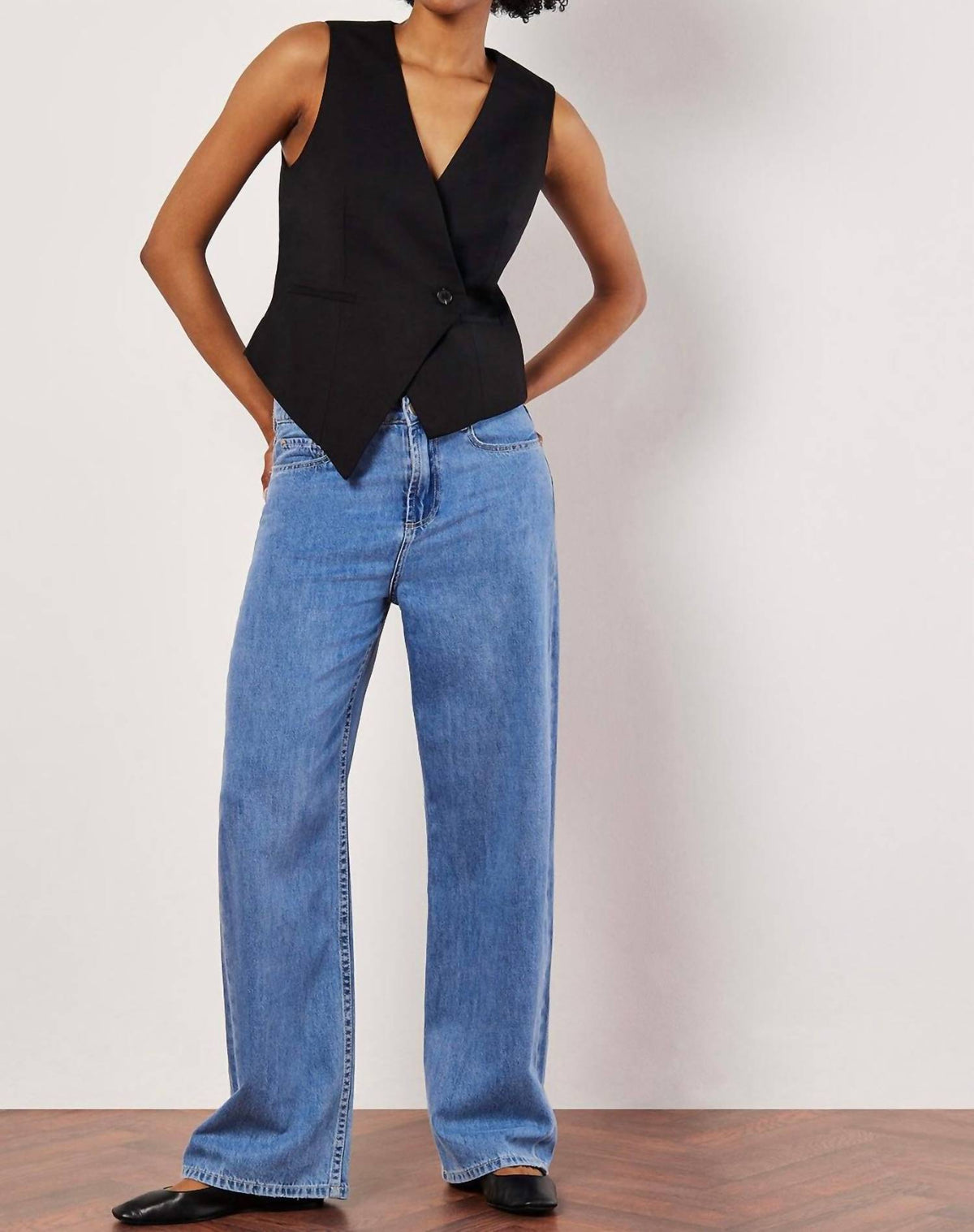 Apricot - ASYMMETRIC VEST