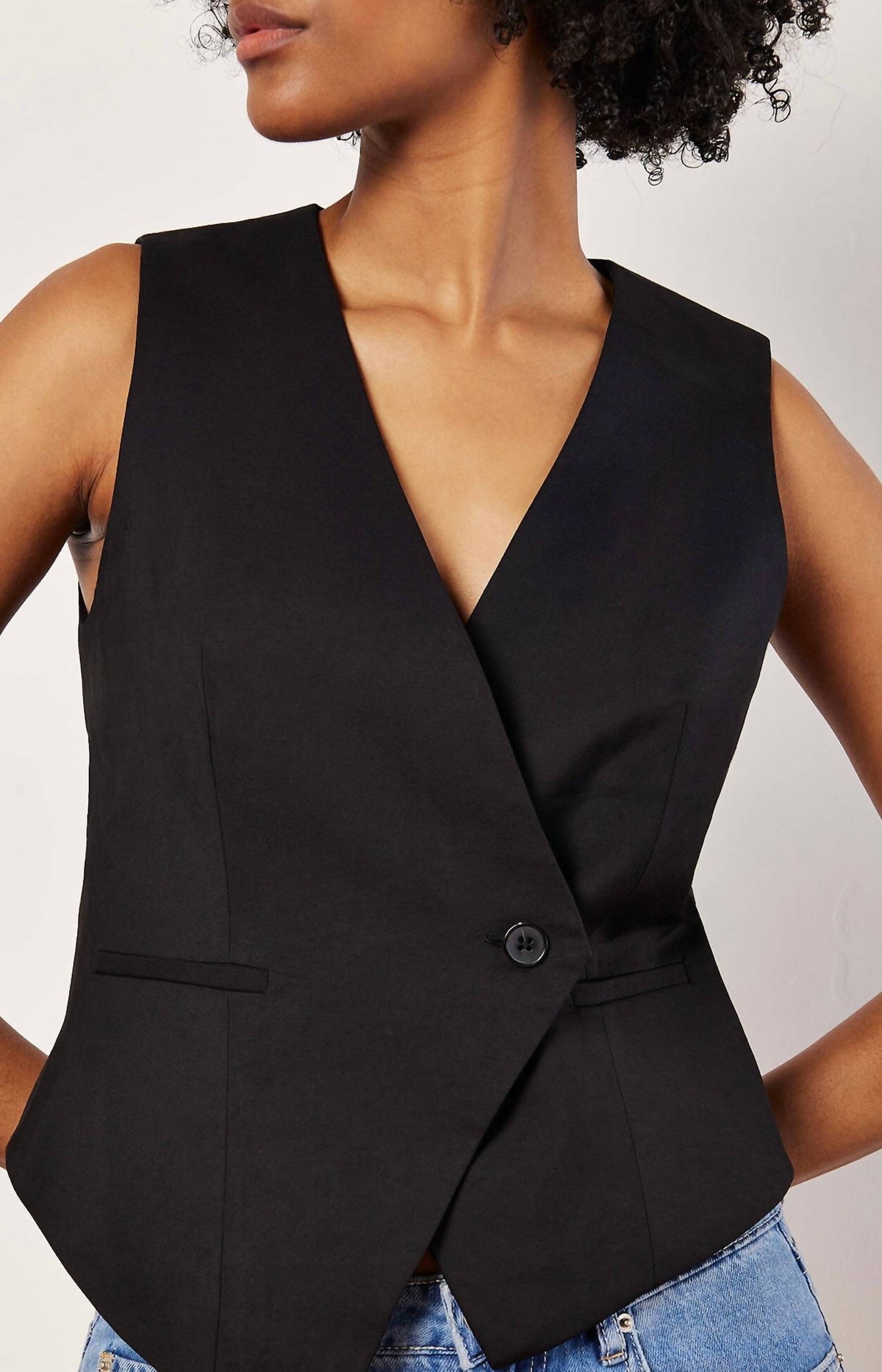 Apricot - ASYMMETRIC VEST