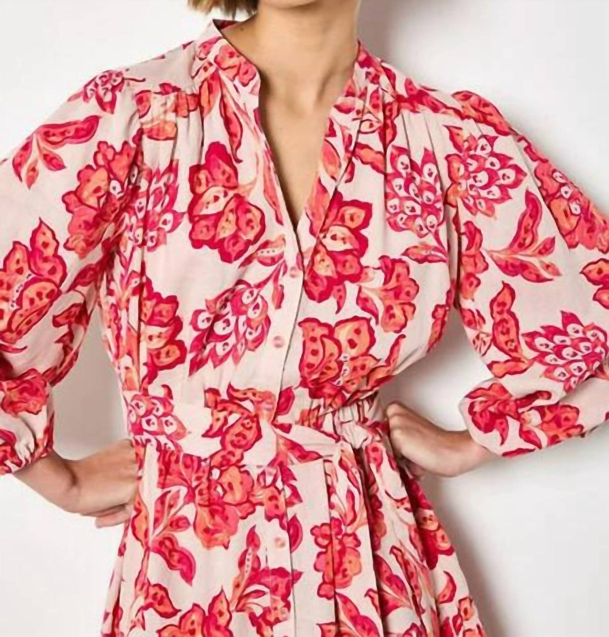 Apricot - Boho Mini Dress