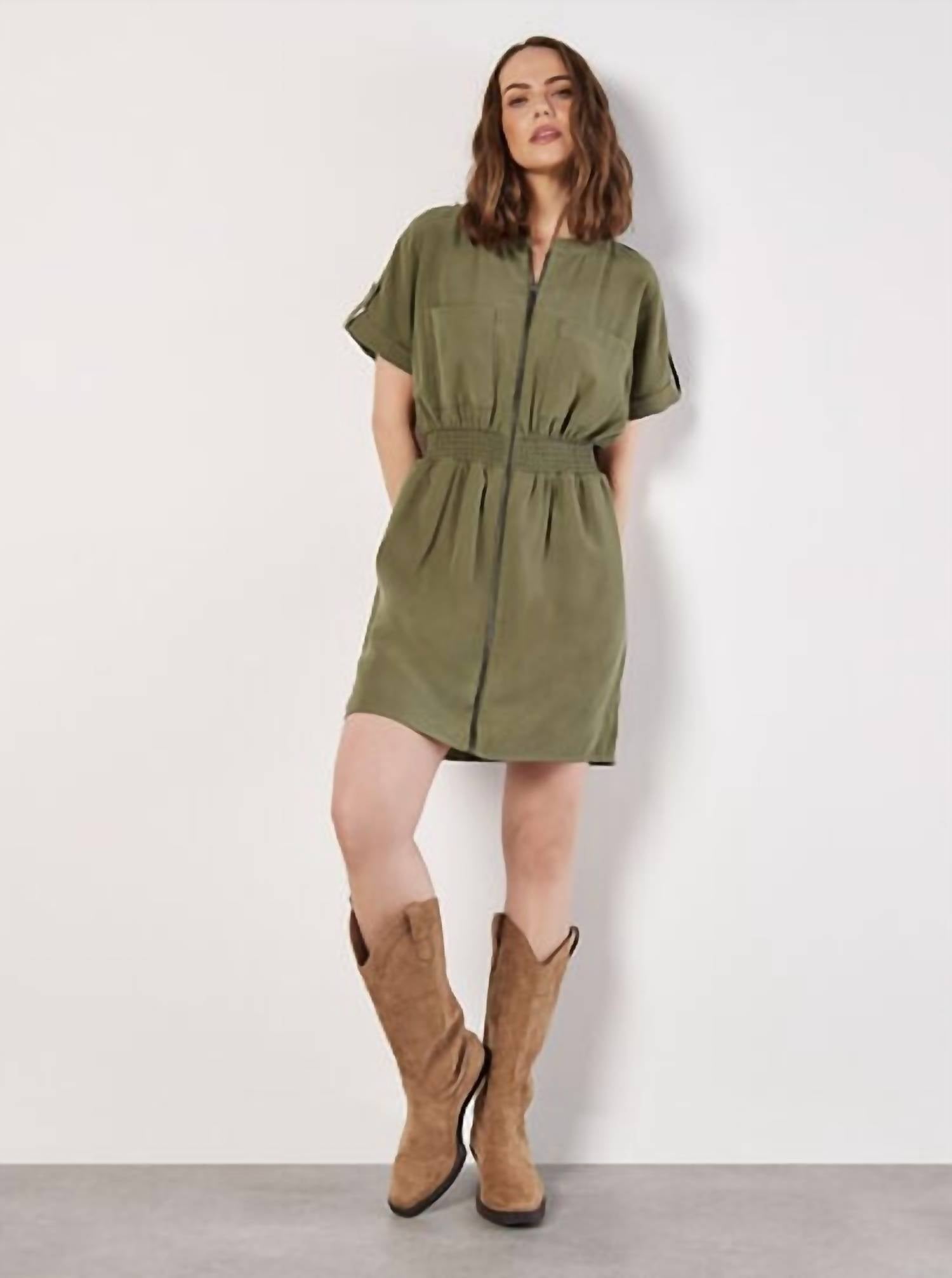 Apricot - Jump In Utility Dress - casual - dress - clothing - dresses