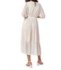 Apricot - Lurex Mesh Kimono Maxi Dress