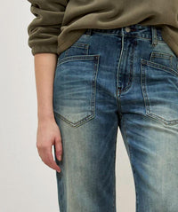 Apricot - MYA Utility Barrel Jeans