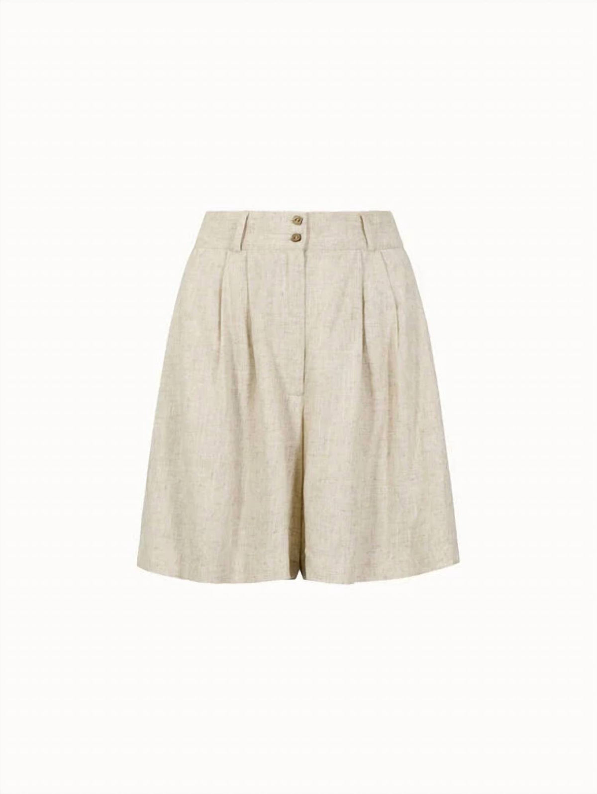 Apricot - Pleated Mini Shorts