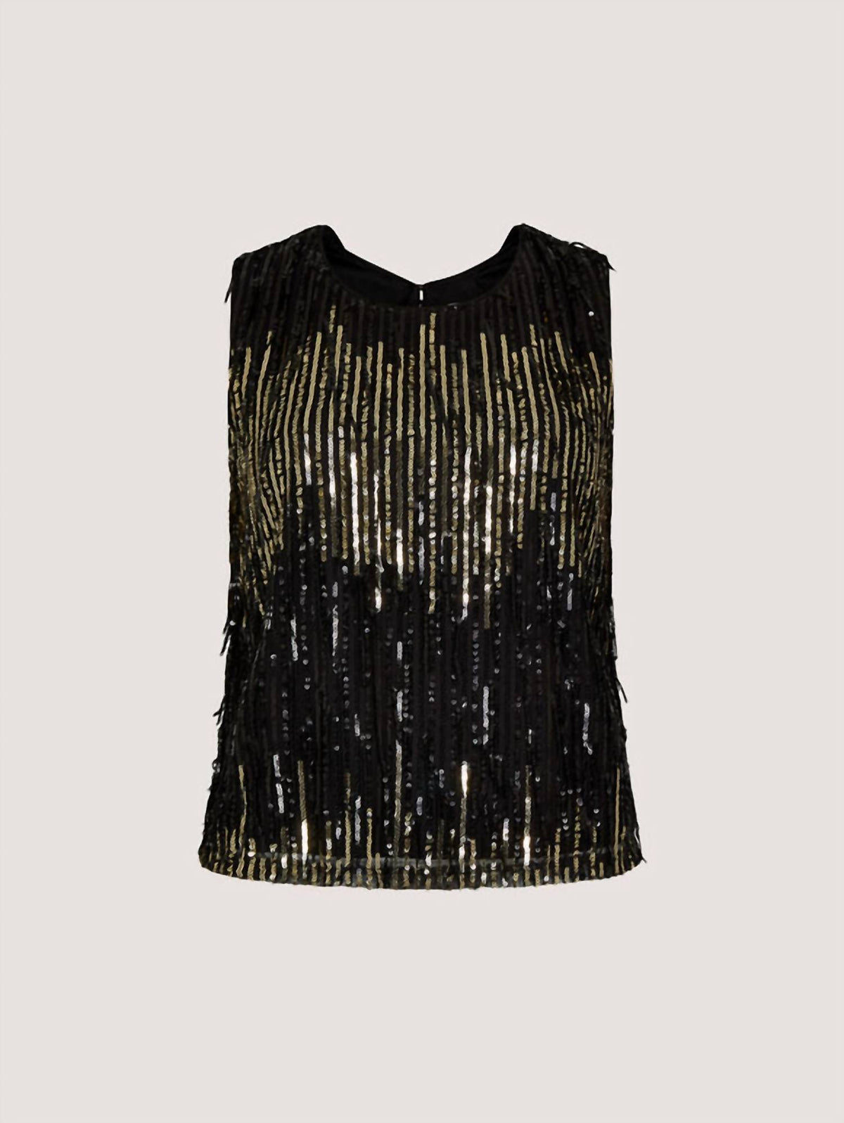 Apricot - Sequin Fringe Top
