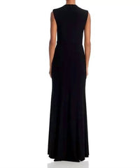 Aqua - Draped Maxi Gown