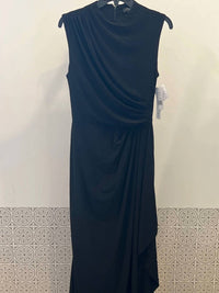 Aqua - Draped Maxi Gown
