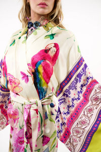Aratta - Printed Beaded Kimono - clothing - modal - patterned