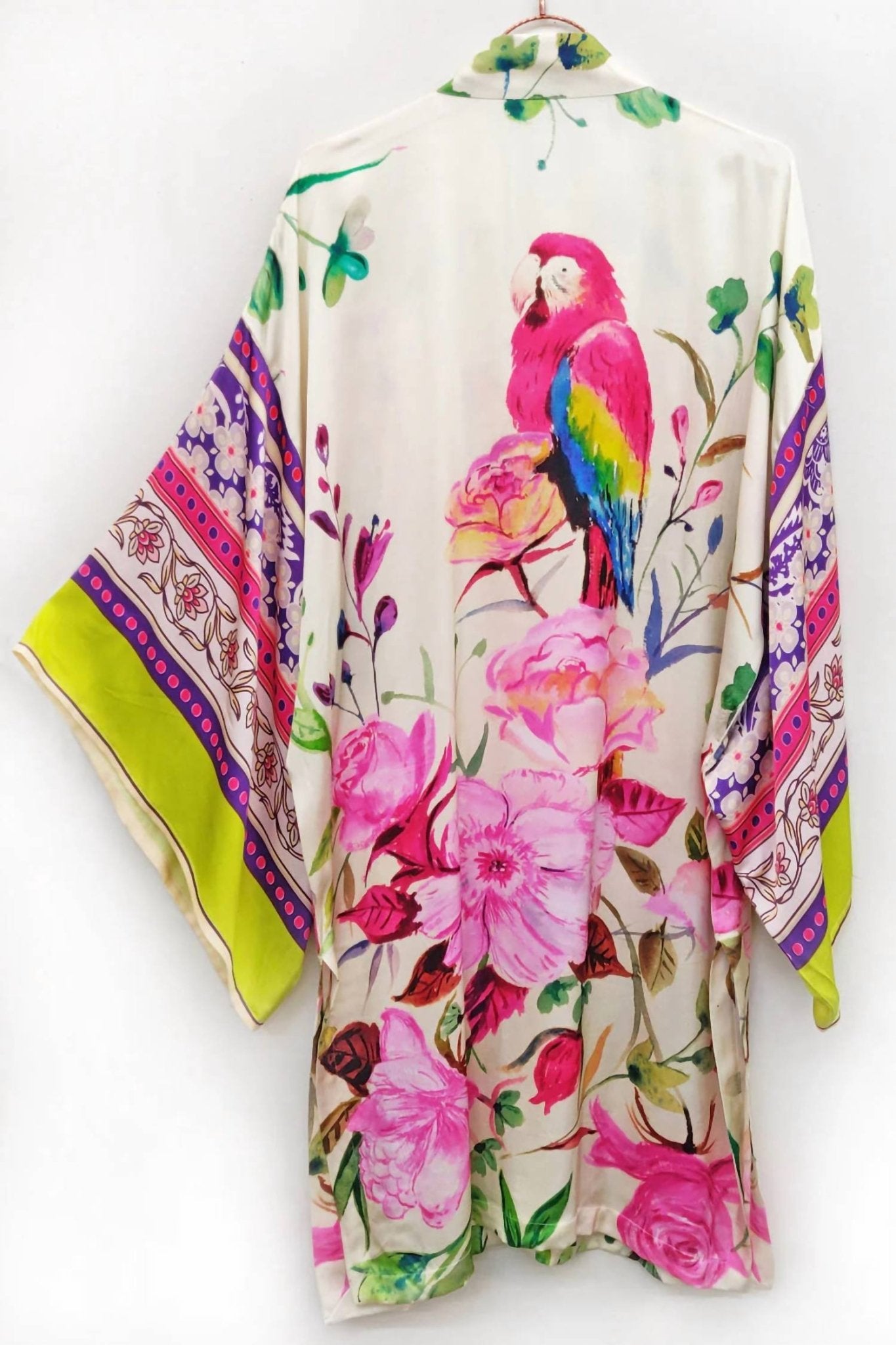 Aratta - Printed Beaded Kimono - clothing - modal - patterned