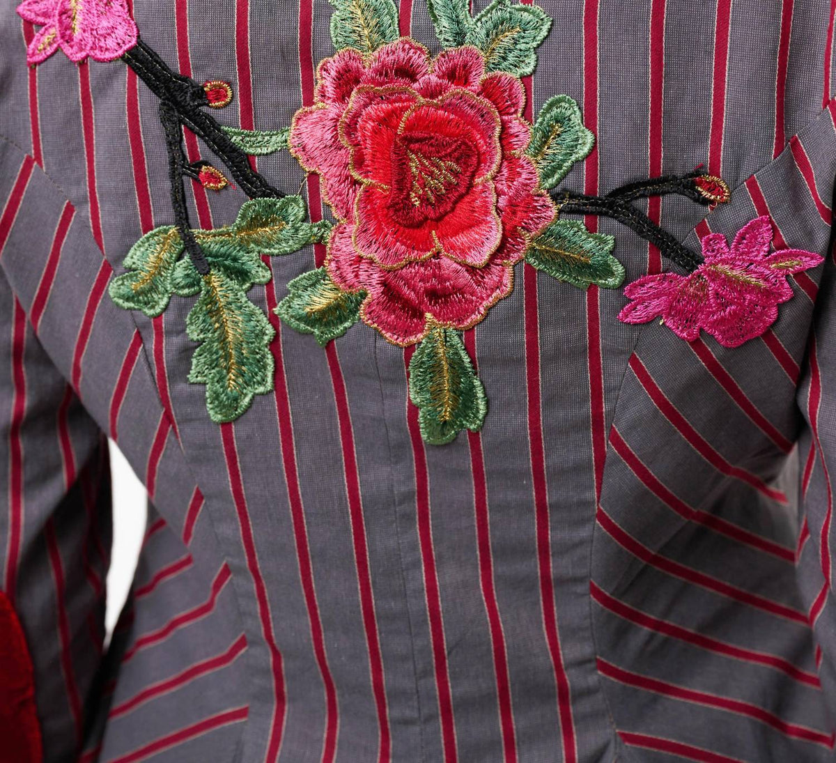 Aratta - Statement Stripe Button Up Blazer