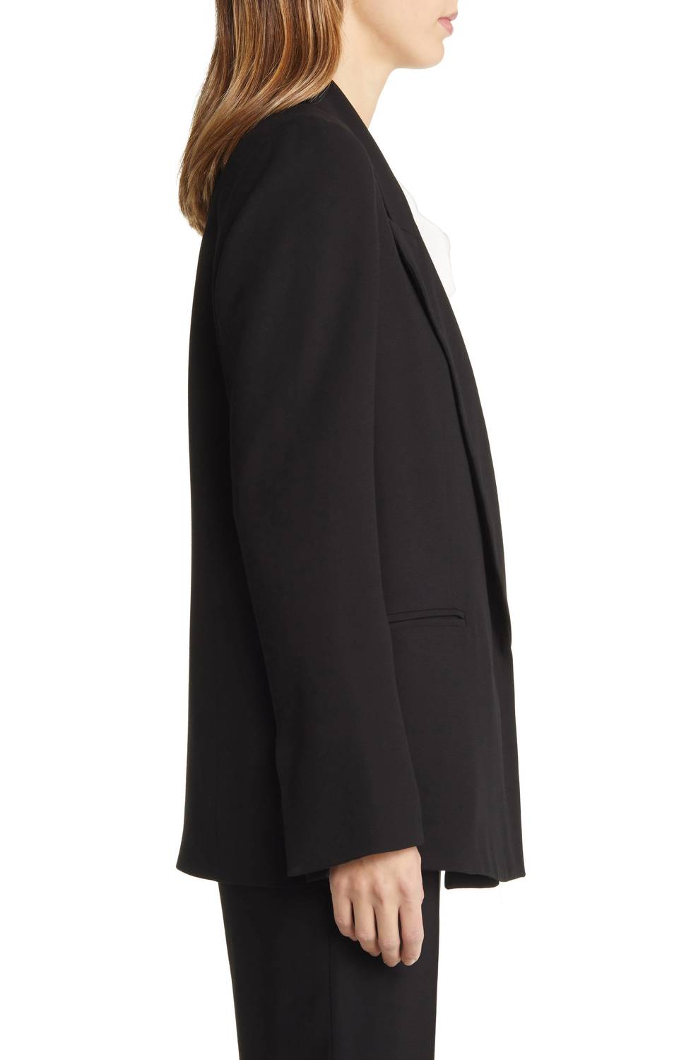 Argent - Madison Viscose Wool Crepe Blazer